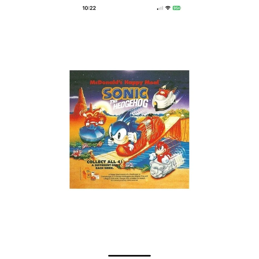 1993 VTG Sega Sonic The Hedgehog Dr. Robotnik Wind-Up‎ McDonalds Happy Meal Toy